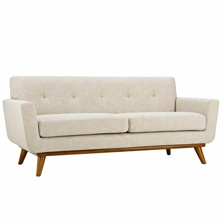 MODWAY FURNITURE Engage Upholstered Loveseat, Beige EEI-1179-BEI